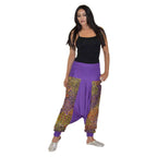 Moroccan Woman Harem Gypsy Pants - Purple