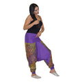 Moroccan Woman Harem Gypsy Pants - Purple