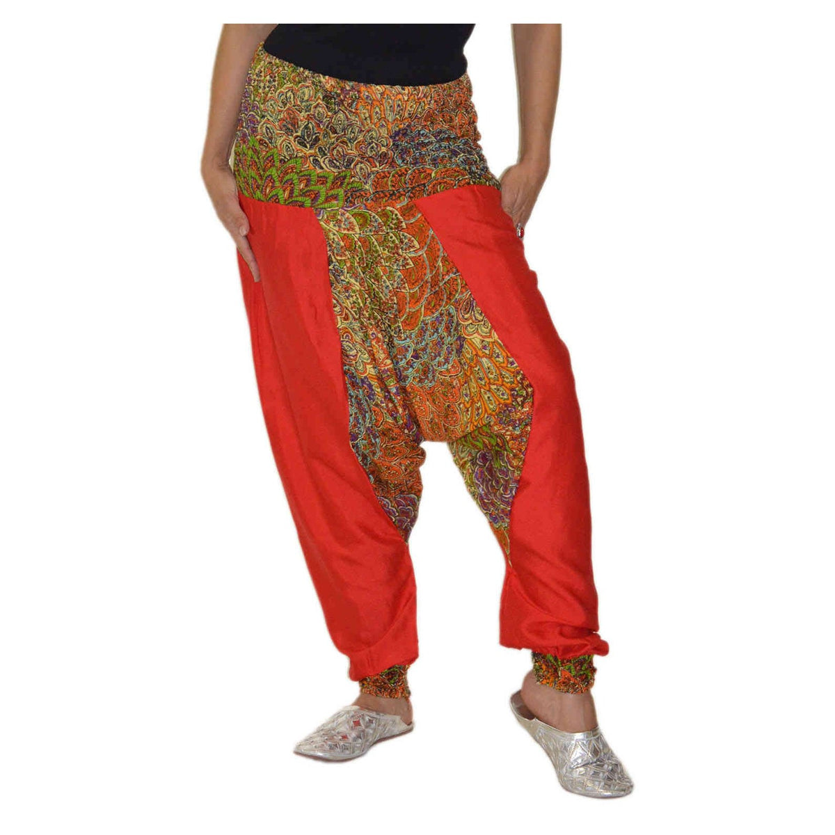Moroccan Woman Harem Gypsy Pants - Red