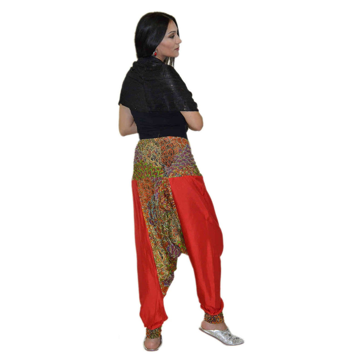 Moroccan Woman Harem Gypsy Pants - Red