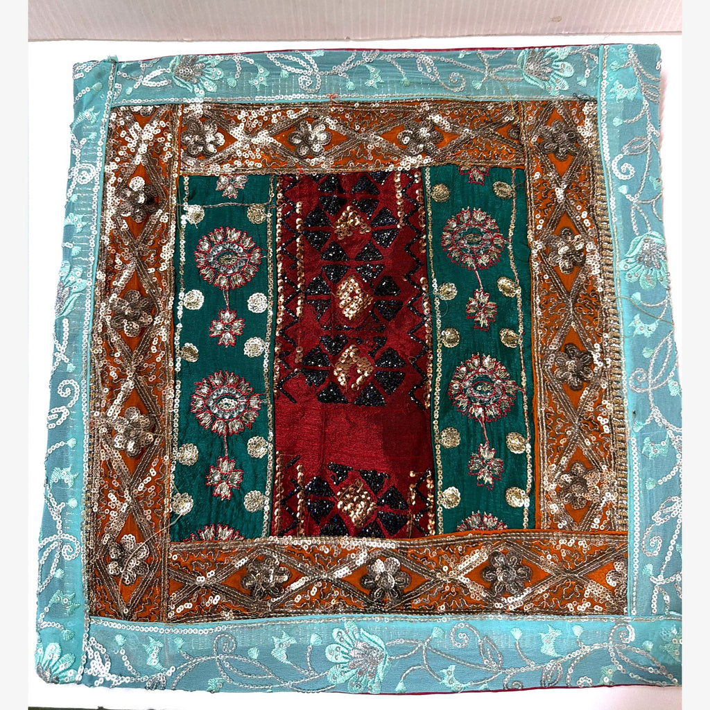 Patchwork sequin pillow case, example design