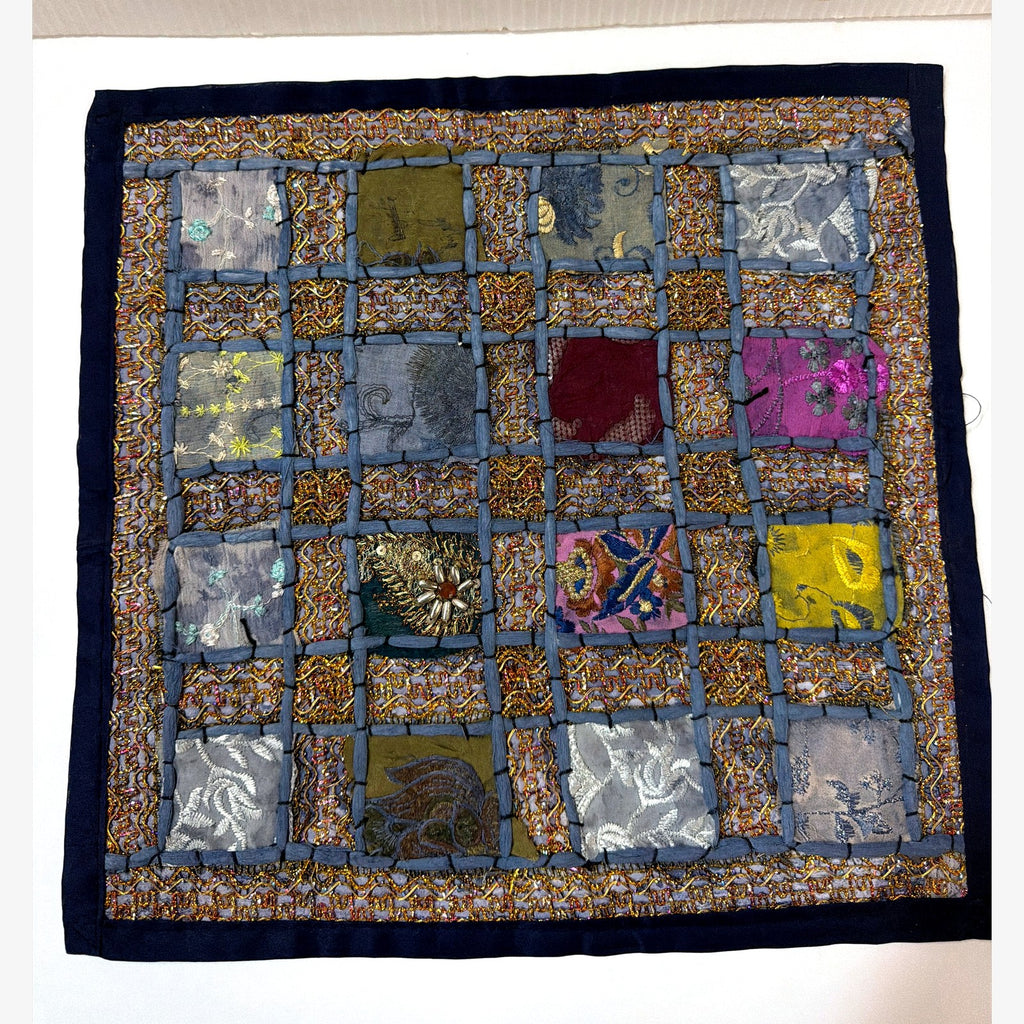 Patchwork sequin pillow case, example design