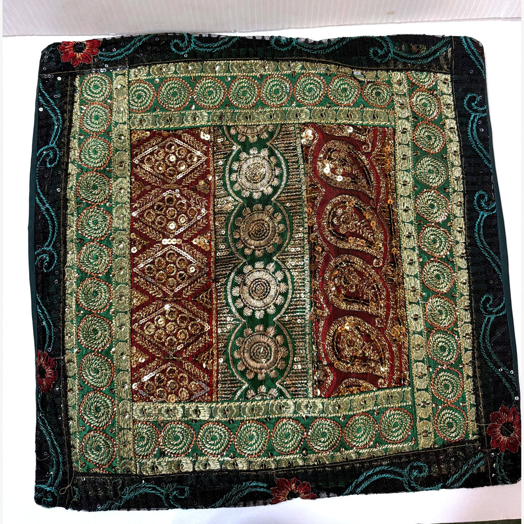 Patchwork sequin pillow case, example design