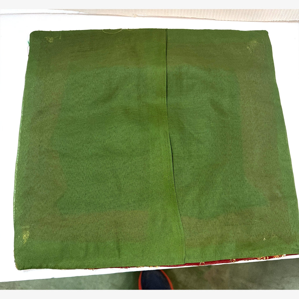 Back of the pillow case