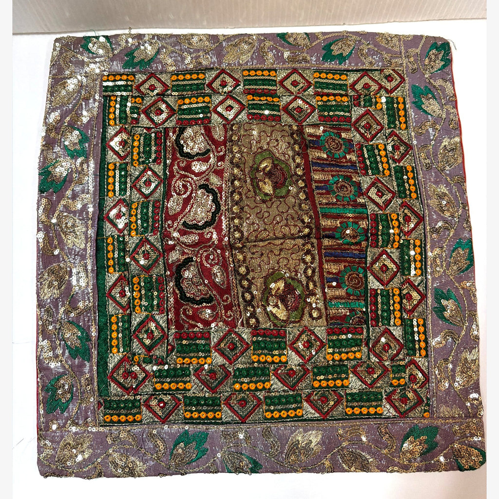 Patchwork sequin pillow case, example design