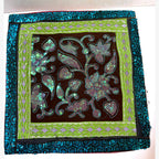 Patchwork sequin pillow case, example design
