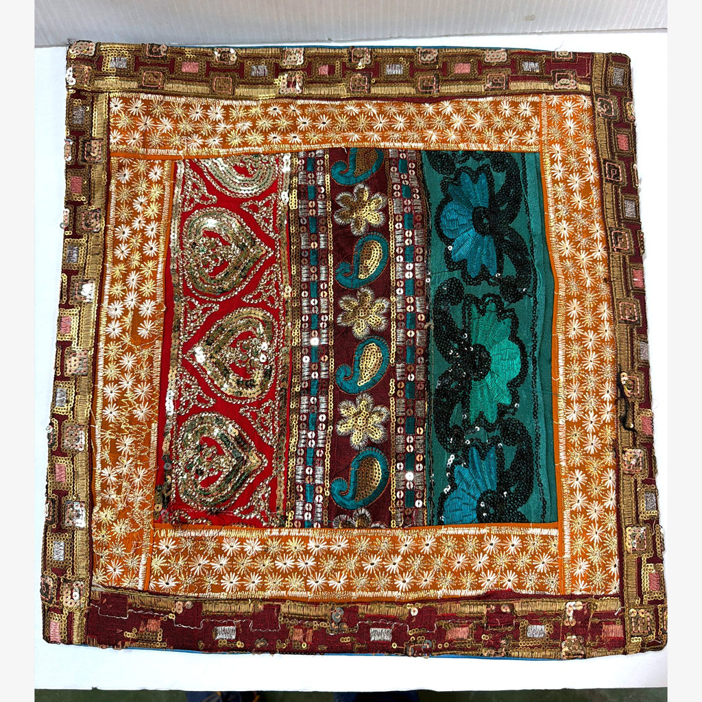 Patchwork sequin pillow case, example design