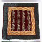 Patchwork sequin pillow case, example design