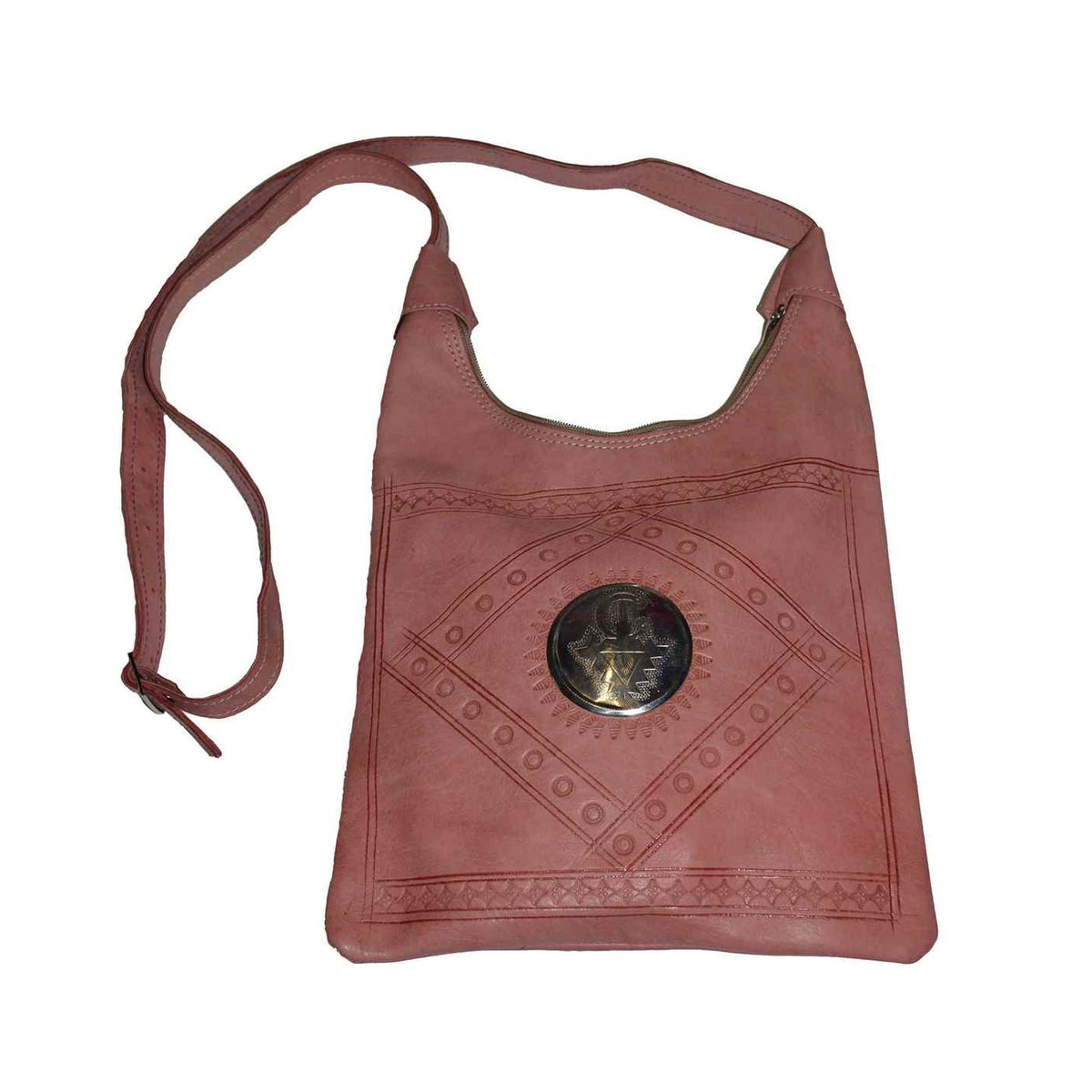 Large Leather Bag - Pink