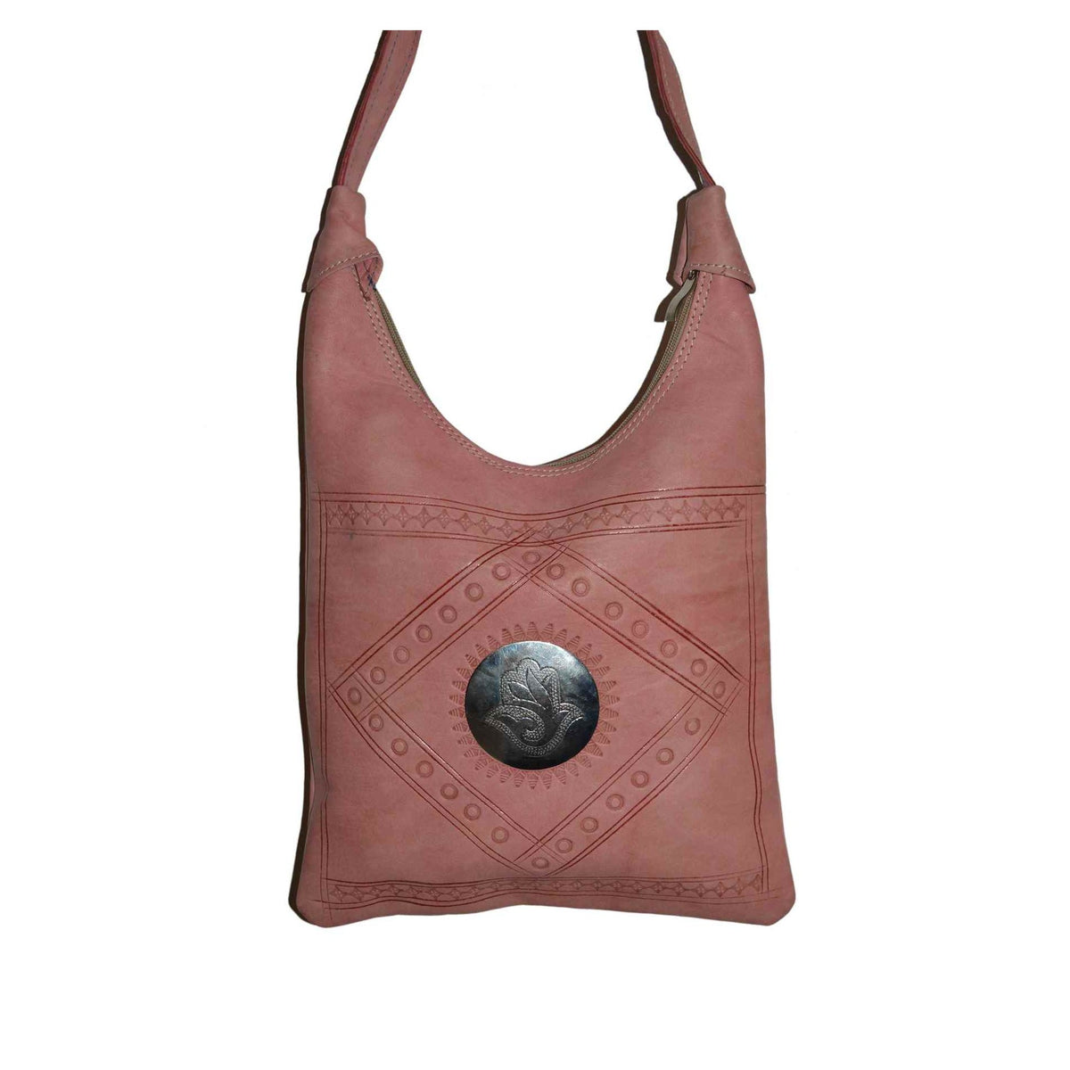Large Leather Bag - Pink