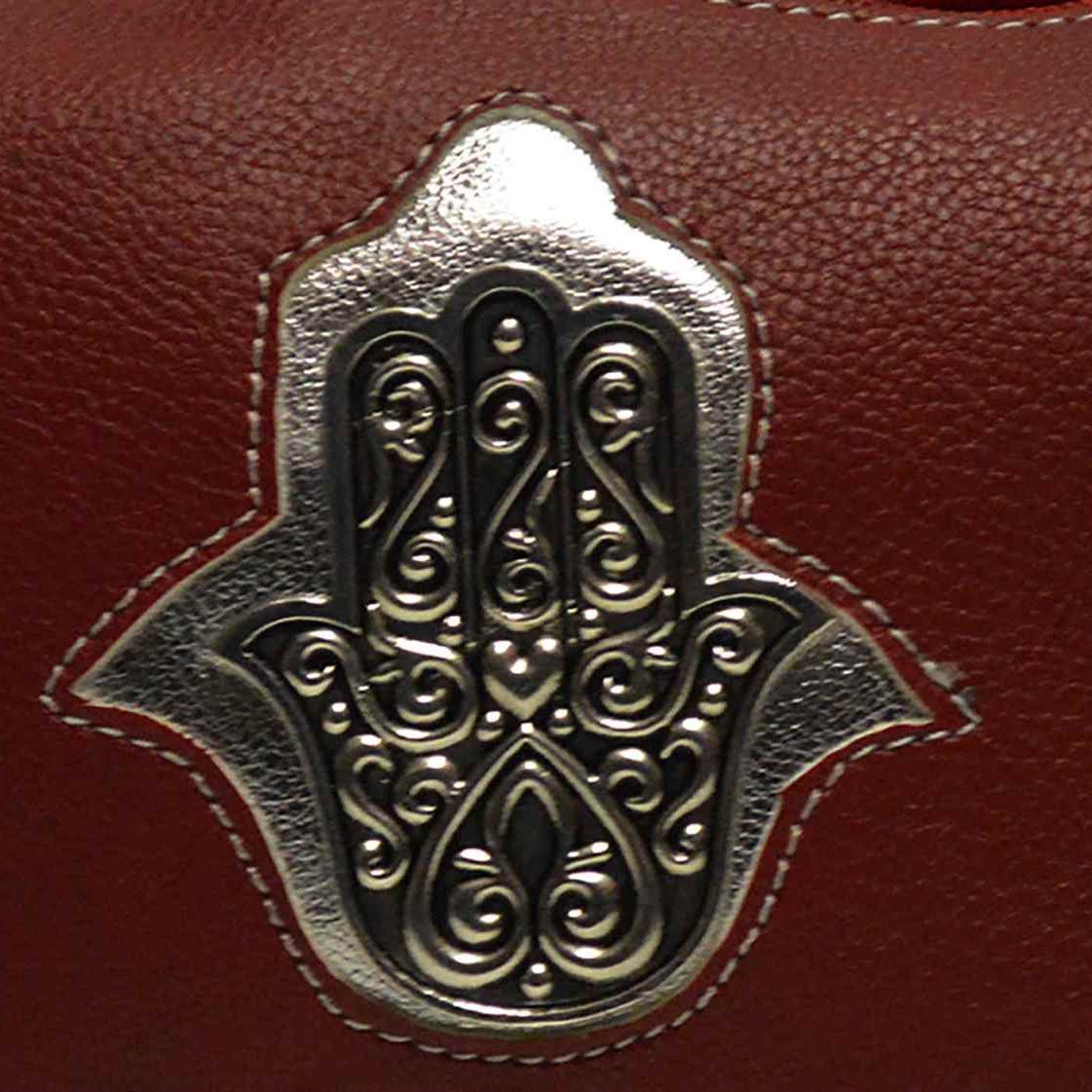 Kenza Clutch Hand of Fatima - Burgundy