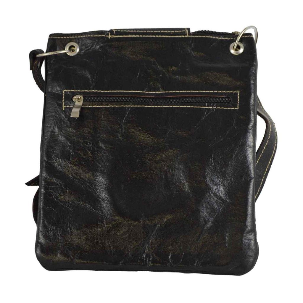 Medium Leather Bag - Black