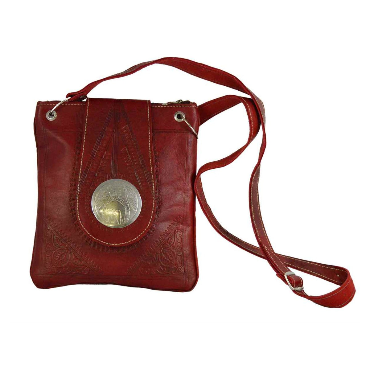 Medium Leather Bag - Chocolate