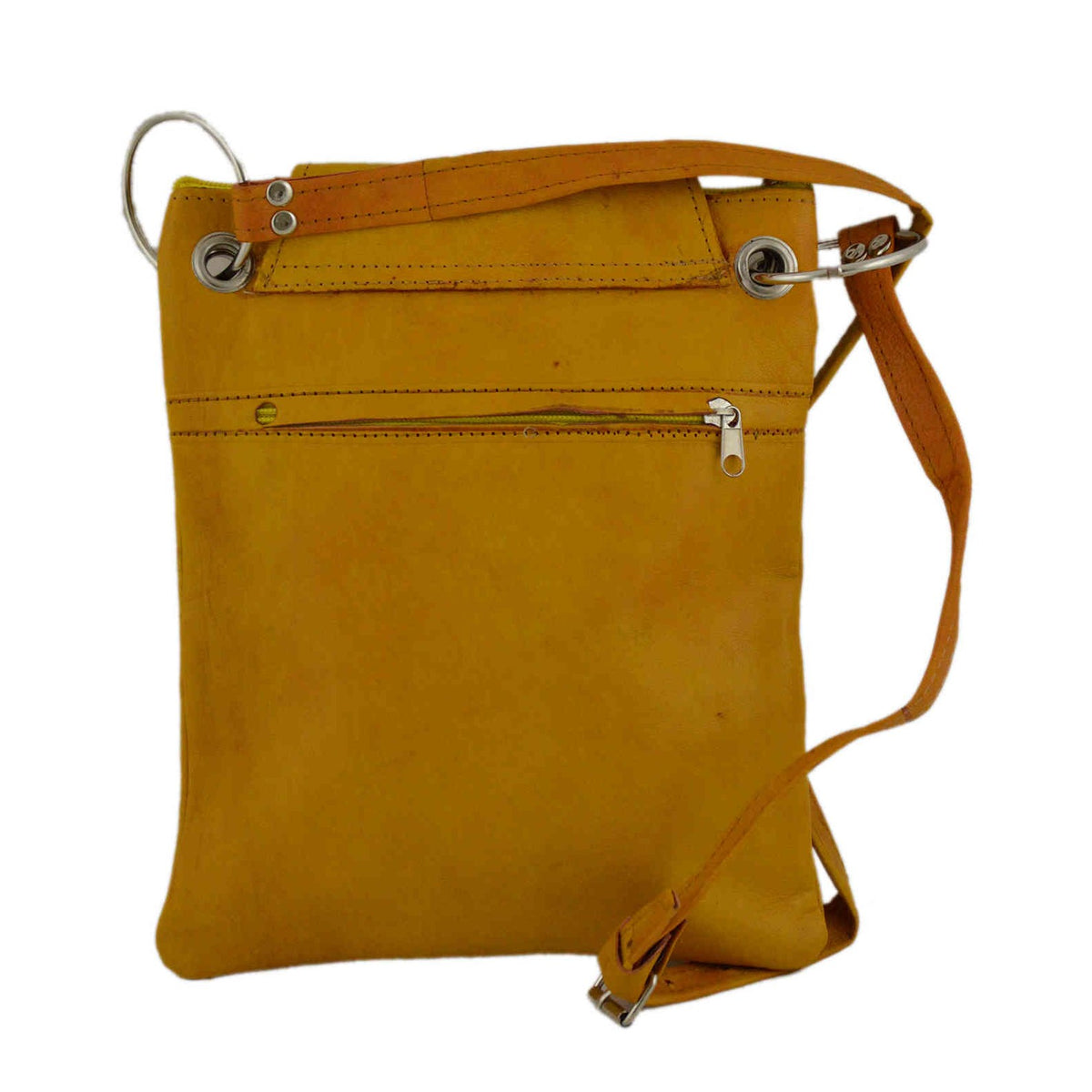 Medium Leather Bag - Yellow