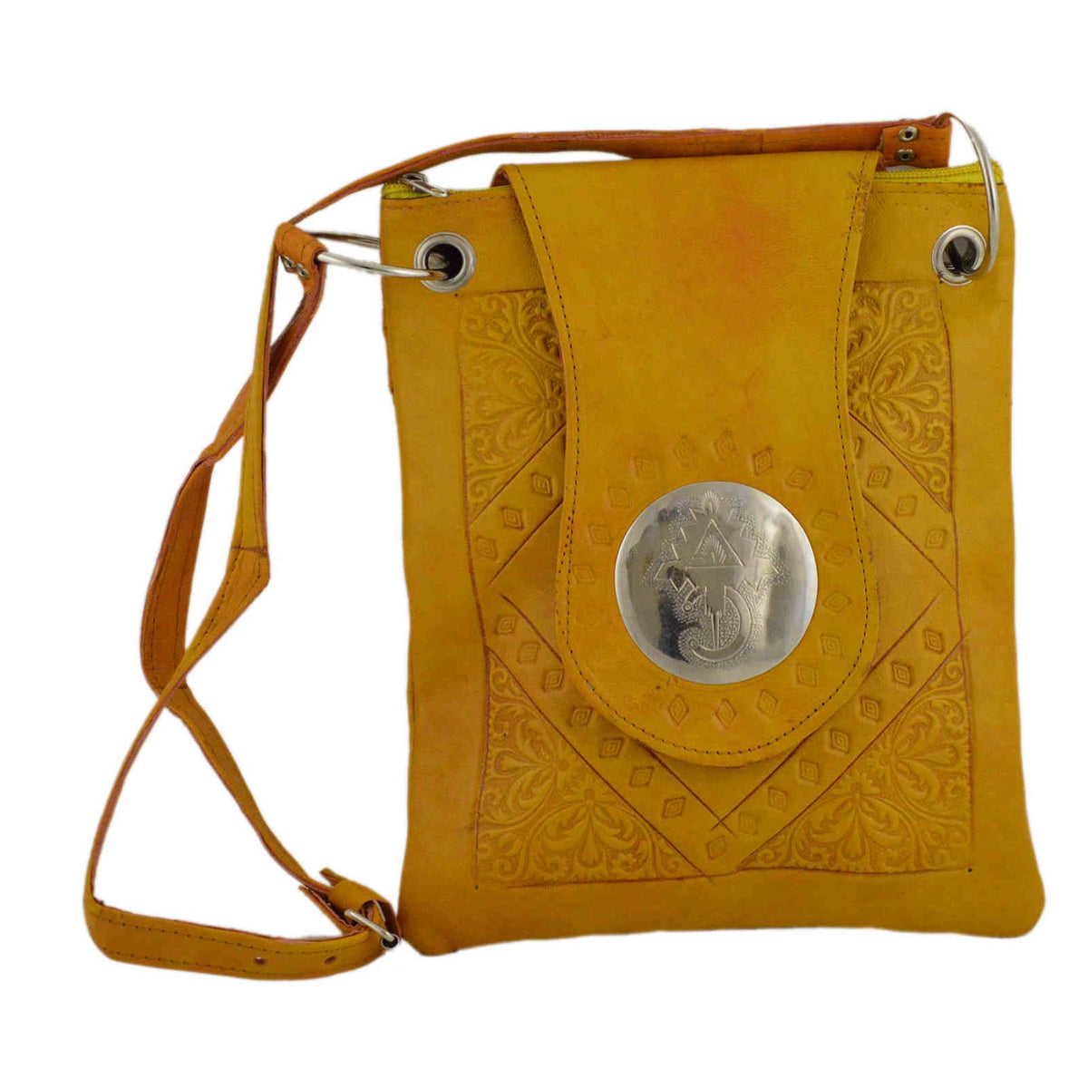 Medium Leather Bag - Yellow