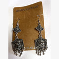 Queen Filigree Chandelier Earrings Silver