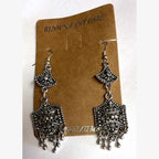 Queen Filigree Chandelier Earrings Silver