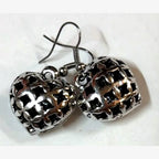 Rachida Openwork Puff Earrings Silver