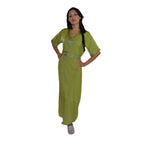 Nora Moroccan Woman Casual Kaftan - Green