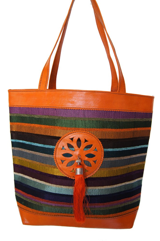 Sabra Tassel Shoulder Bag - Orange