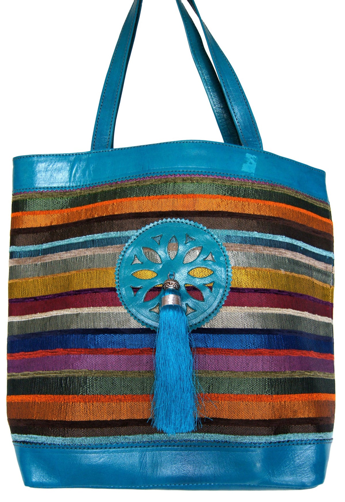 Sabra Tassel Shoulder Bag - Turquoise