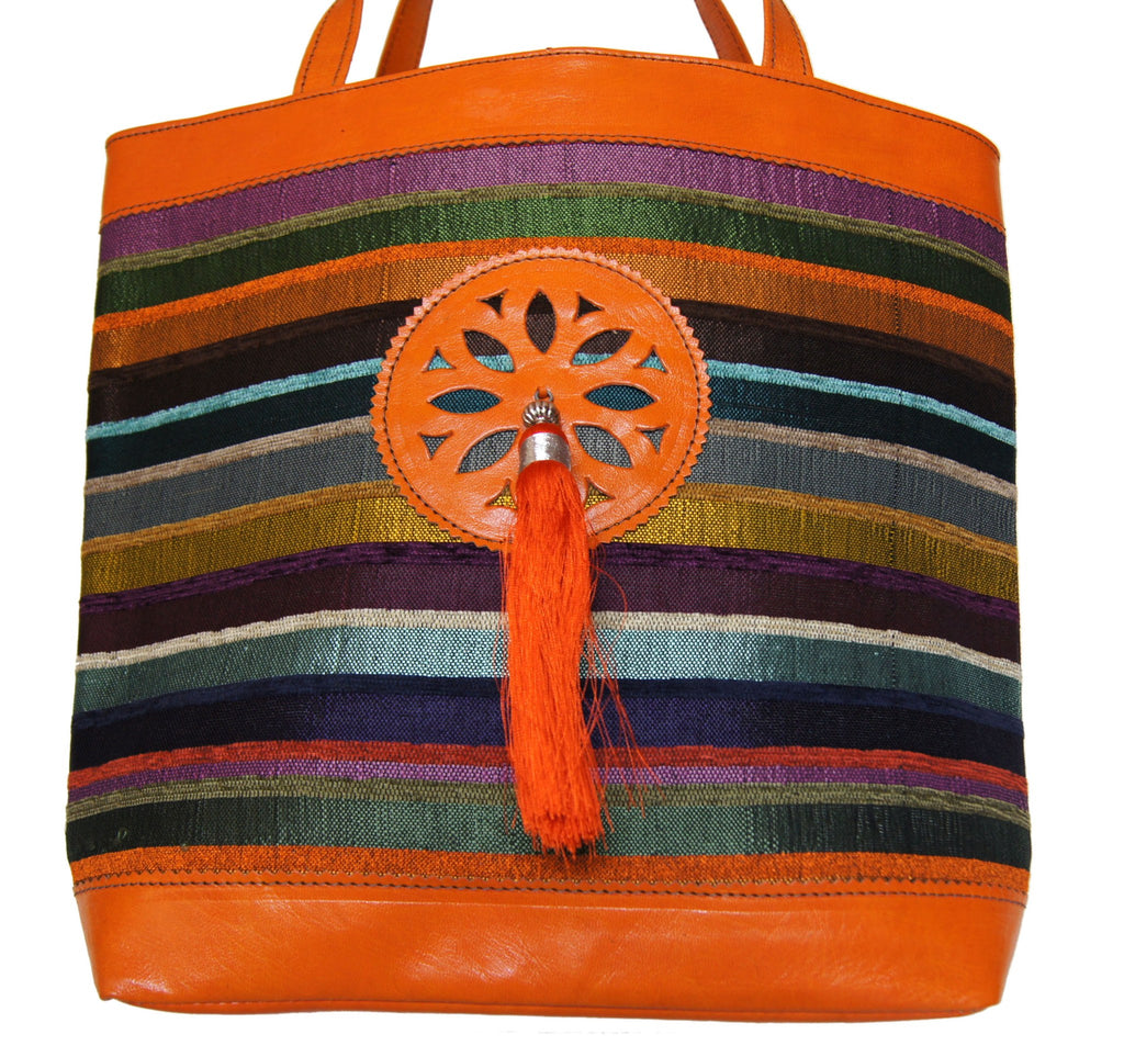 Sabra Tassel Shoulder Bag - Orange