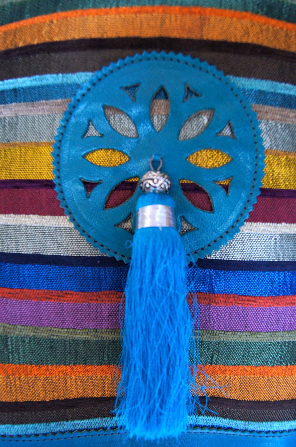 Sabra Tassel Shoulder Bag - Turquoise
