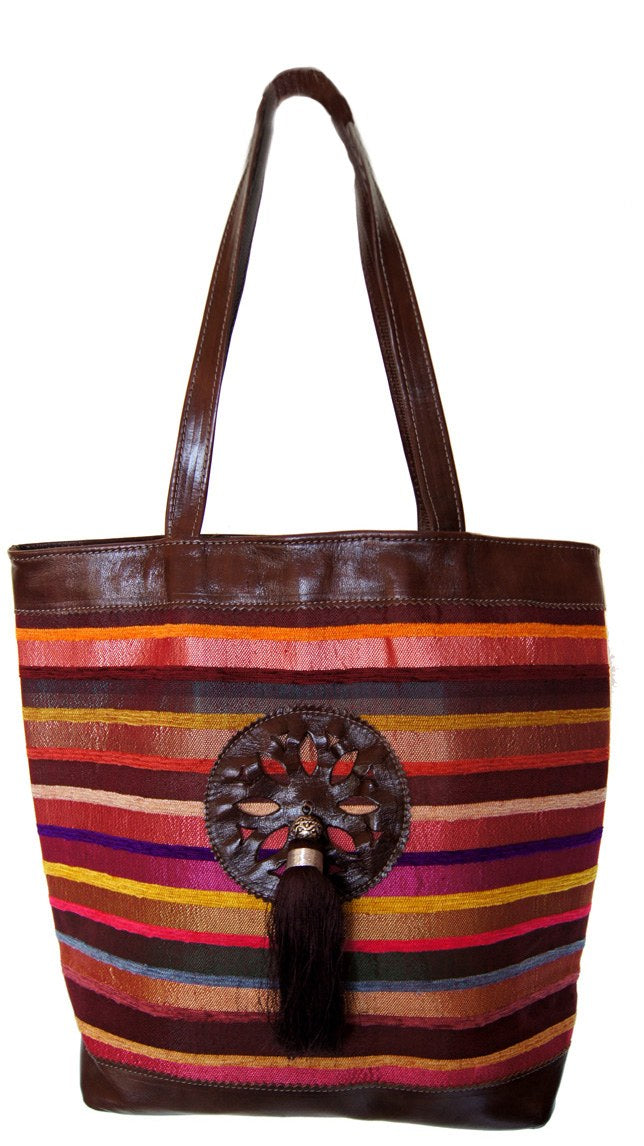 Sabra Tassel Shoulder Bag - Dark Brown