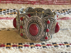 Salma Bracelet Ring Earrings Set Red
