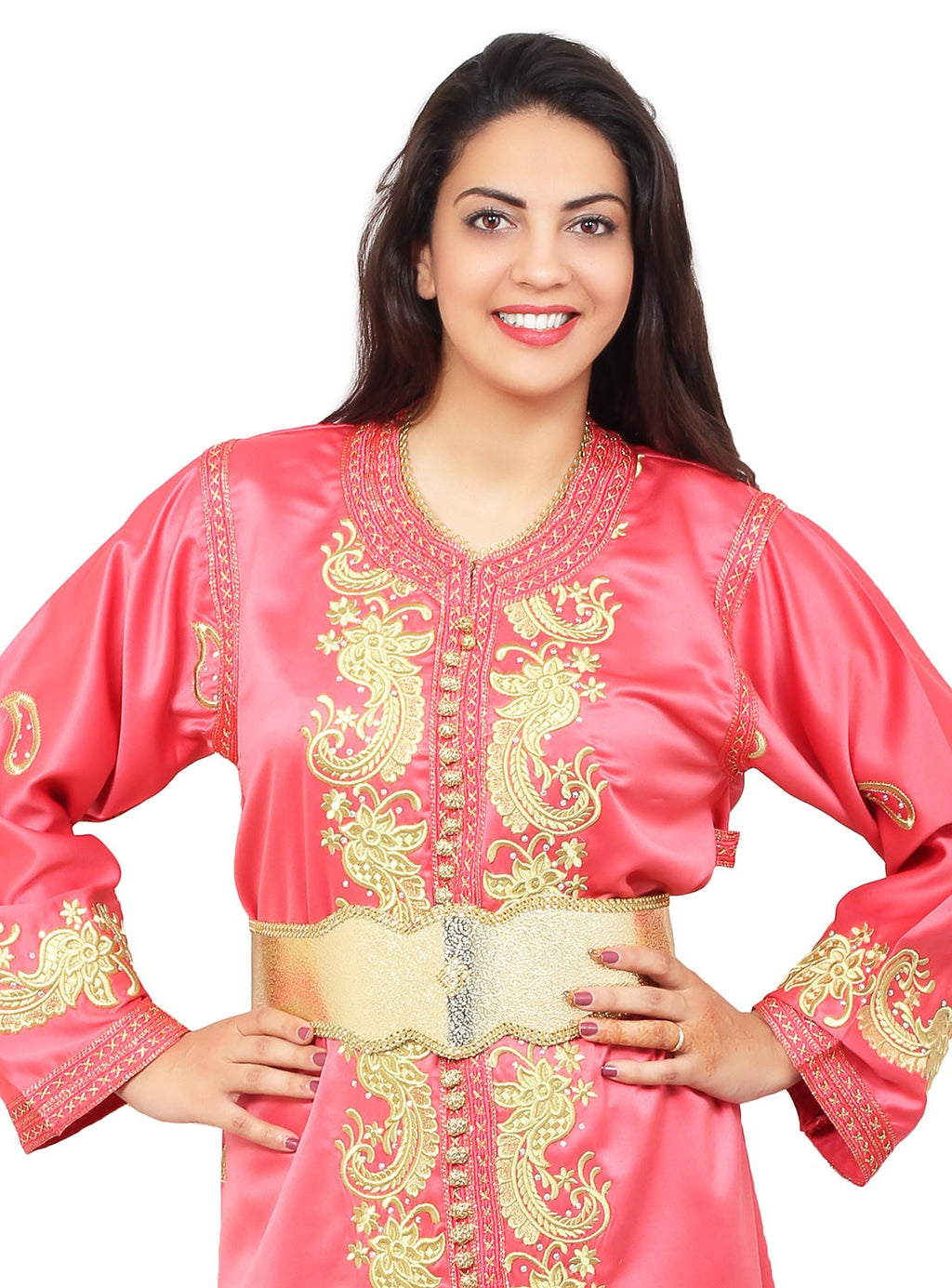 Sanna Caftan Coral - Coral