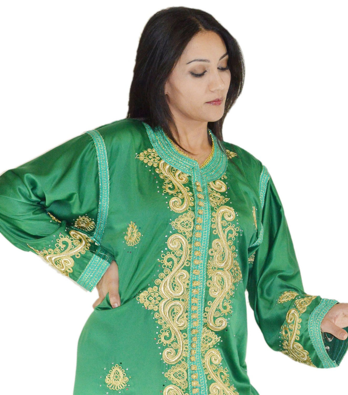 Sanna Caftan Dark Green - Dark Green