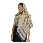 Rahma Shawl Silk Beige-7377