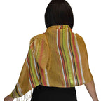 Rahma Shawl Silk Mustard-7404