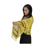 Rahma Shawl Silk Yellow-7466