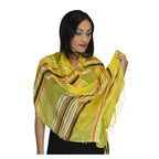 Rahma Shawl Silk Yellow-7464