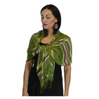 Rahma Shawl Silk Green-7401