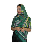 Rahma Shawl Silk Green-7413