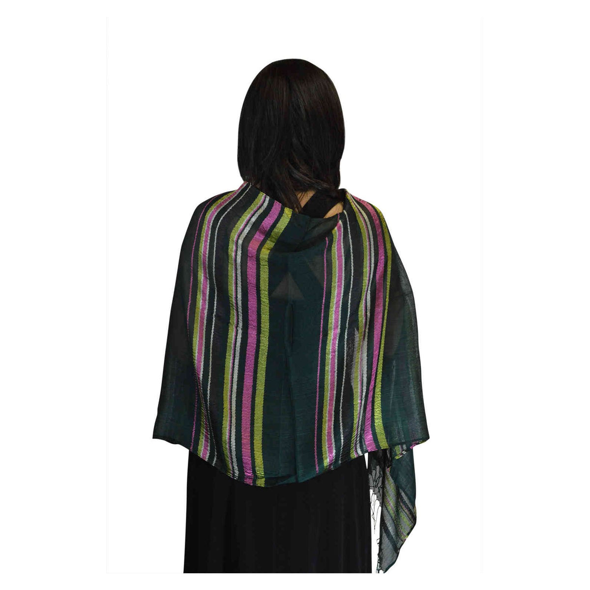 Rahma Shawl Silk Green-7395