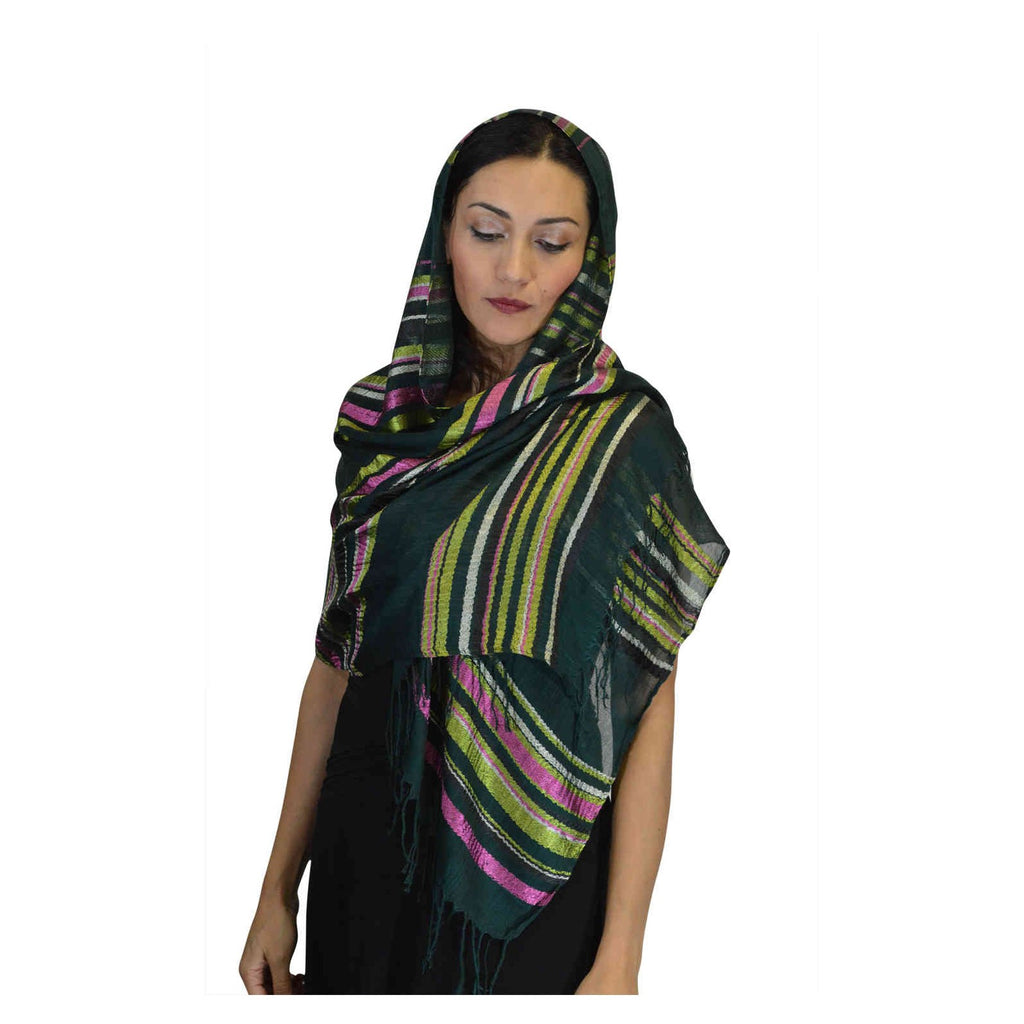 Rahma Shawl Silk Green-0