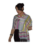 Rahma Shawl Silk White-0