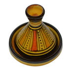 Yellow Stripes Moroccan Ceramic Single Spice Holder