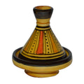 Yellow Stripes Moroccan Ceramic Single Spice Holder