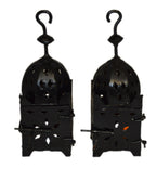 Small Moroccan Fnar Lantern Glossy Black