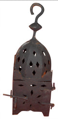 Small Moroccan Fnar Lantern Rustic Black