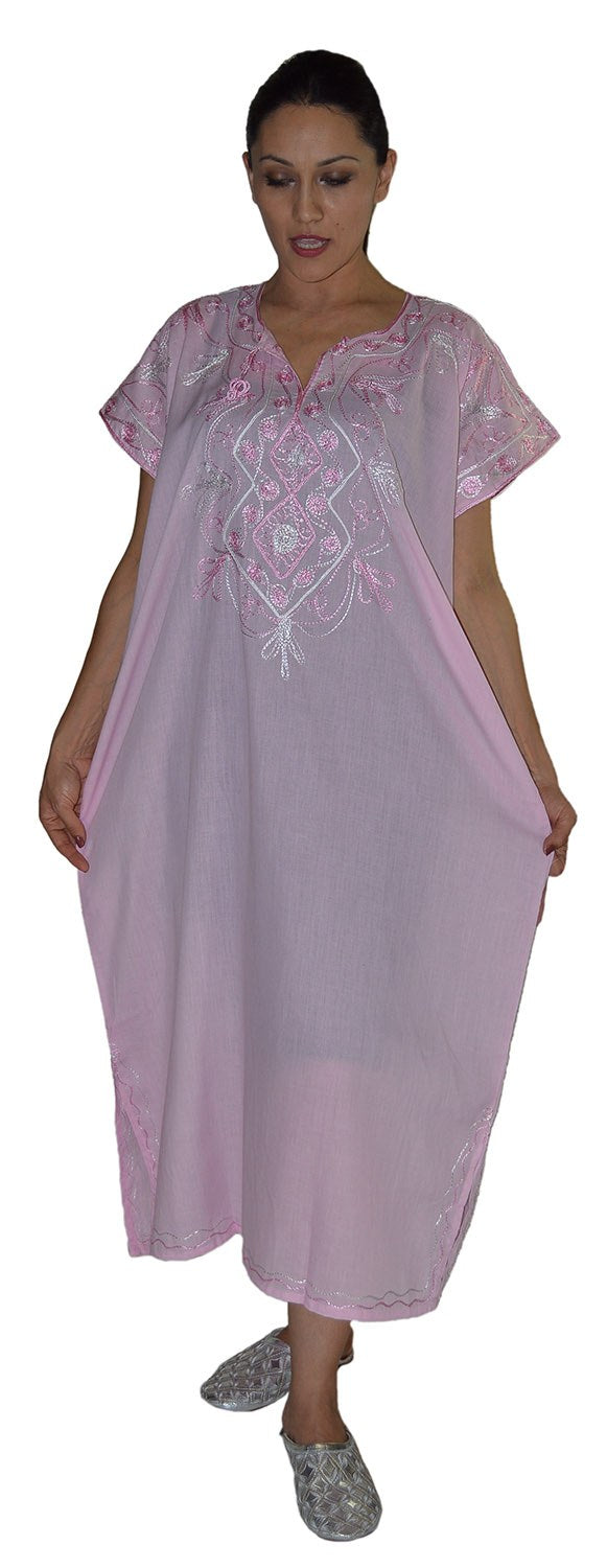 Sofia Moroccan Woman Casual Kaftan - Pink