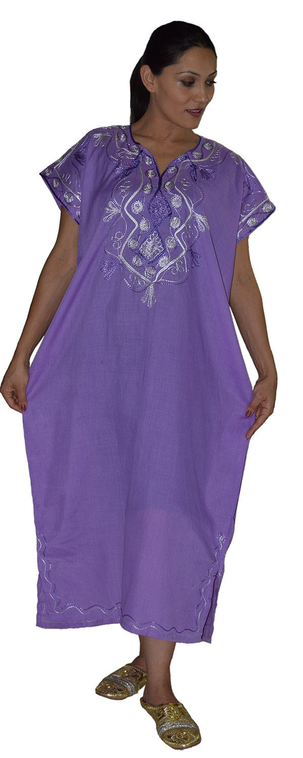 Sofia Moroccan Woman Casual Kaftan - Purple