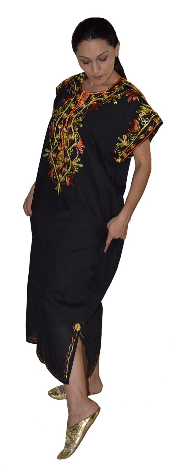 Sofia Moroccan Woman Casual Kaftan - Black