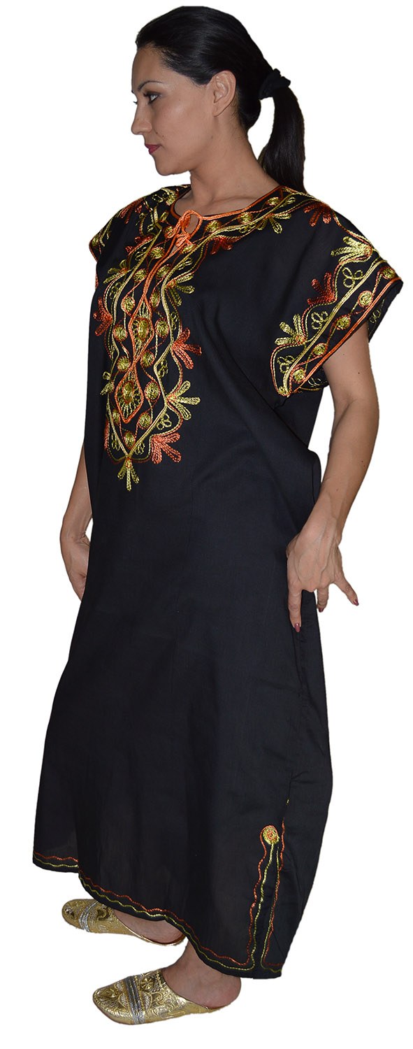 Sofia Moroccan Woman Casual Kaftan - Black