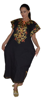 Sofia Moroccan Woman Casual Kaftan - Black