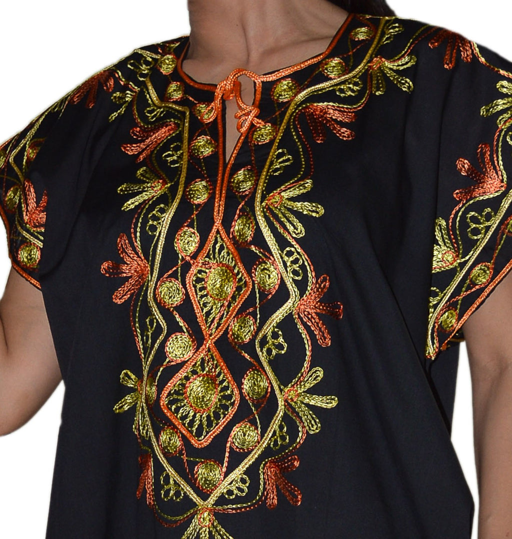 Sofia Moroccan Woman Casual Kaftan - Black